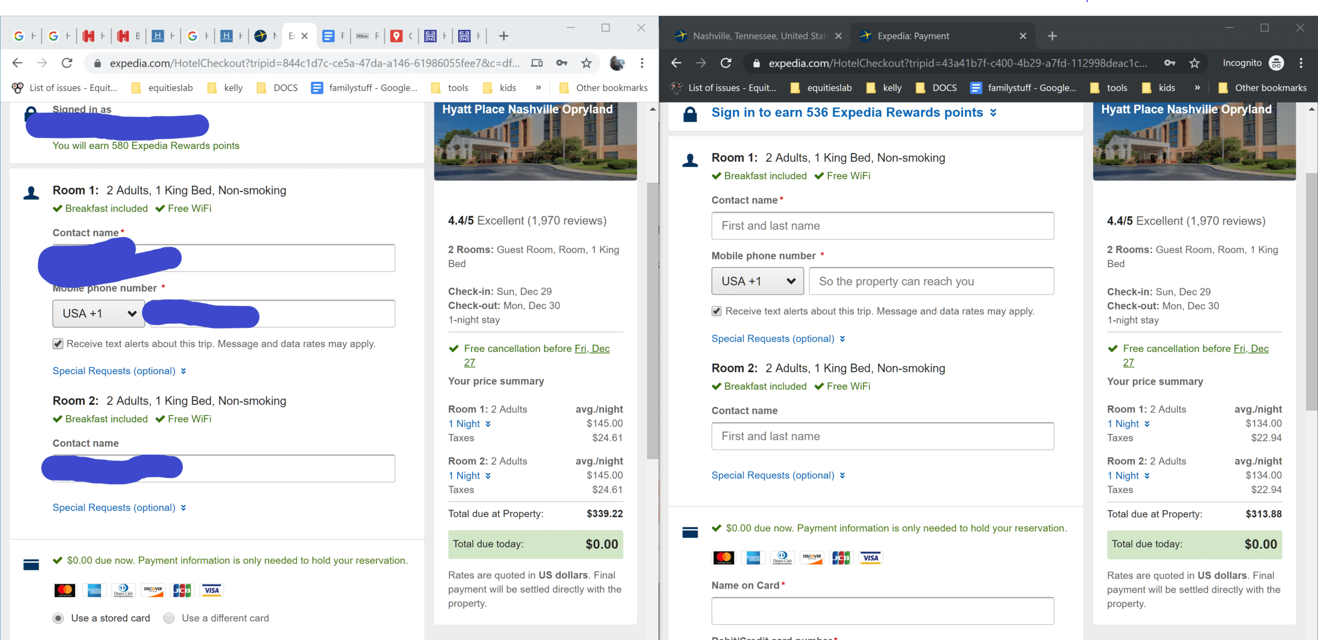 Expedia charging more for logged in customers.